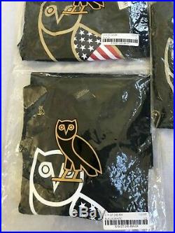 SIZE XL & XXL OVO Chicago OG Gold & Black/White Owl Tee USA American Flag Tee