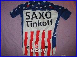 Saxo Tinkoff USA American Flag Cycling Sportfull Specialized Zip Large Jersey
