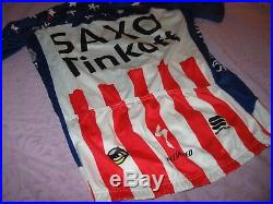 Saxo Tinkoff USA American Flag Cycling Sportfull Specialized Zip Large Jersey
