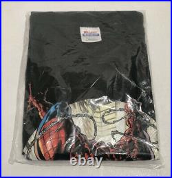 Spider Man Graphitti Designs Marvel Mens XL Graphic Tee T-Shirt 2004 Vintage HTF
