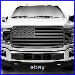 Steel Aftermarket Grille for 2018-2020 Ford F-150 USA American Flag Straight