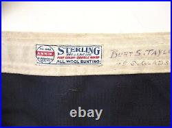 Sterling vintage large USA American Flag 48 stars all wool bunting 6' x 9