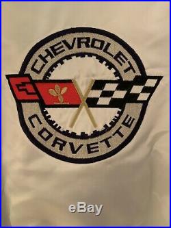 Style Auto Jacket Corvette White USA Large Chevrolet Vintage-New. Never Worn