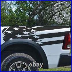 Tailgate Rear Distressed USA American Flag Truck Vehicle Viny Decal bed Graphic