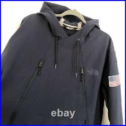 The North Face Freeski Techn-o Hoodie Pullover USA American Flag Cosmic Blue XL