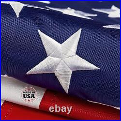 This 8x12 ft American Flag For Outside, 100% in USA Strongest, Longest