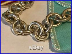 Tiffany & Co. (2001 Retired) American Flag USA Sterling Silver Bracelet 7