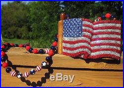 Timmy Woods Patriotic USA Flag American Election Purse Swarovski Crystal Clutch