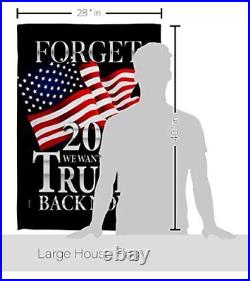 Trump Back Now House Flag Eagle Set Patriotic 2024 President Republican Party
