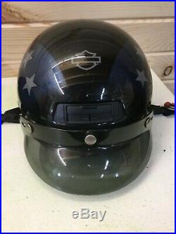 U. S. A. American FLAG AGV HARLEY DAVIDSON Half Helmet DJ HD Size M