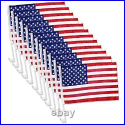 US American Patriotic Car Flag with Window Clip USA Flag 17 x 12 (100)