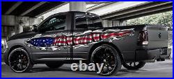 US Flag Car Vinyl Decal, US Pride Car Graphics, American Flag Car Wrap, USA Flag