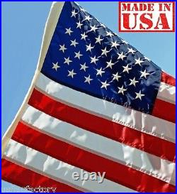 US Flag Factory 2.5 x 4 Foot US AMERICAN FLAG Outdoor SolarMax Nylon Flag (9254)