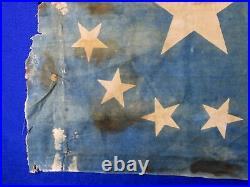 US USA American Antique Old 19 Century Civil War Huge Flag Banner