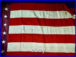 US USA American Vintage WW2 1942 Dated 48 Stars Large Silk Flag