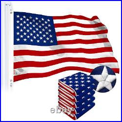 USA American Flag 2.5x4FT 5-Pack Embroidered Spun Polyester By G128