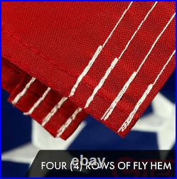 USA American Flag 2x3FT 10-Pack Embroidered Polyester By G128