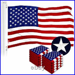 USA American Flag 3x5FT 10-Pack Embroidered Polyester By G128