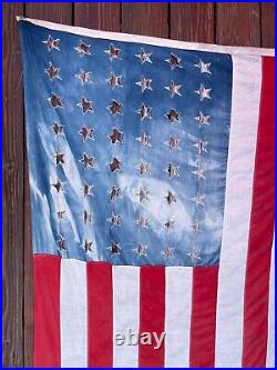 USA American Flag 48 Stars - 6' x 4' Bespoke Distressed Vintage Cotton