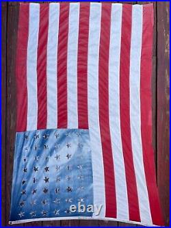 USA American Flag 48 Stars - 6' x 4' Bespoke Distressed Vintage Cotton