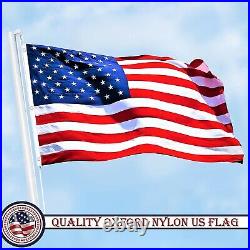 USA American Flag 5x8FT 5-Pack Embroidered Nylon By G128