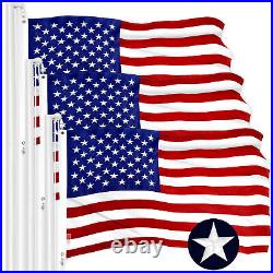 USA American Flag 6x10FT 3-Pack Embroidered Polyester By G128