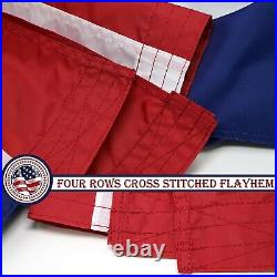 USA American Flag 6x10FT 5-Pack Embroidered Nylon By G128