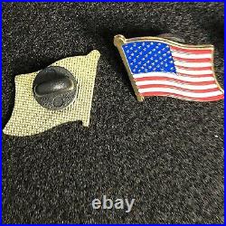 USA American Flag Lapel Pins with Rubber Backs USA 1200 Pins 100 Dozen