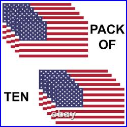 USA American Flag Pack Of 10 Military Marines Army Window Decal Sticker US
