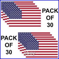 USA American Flag Pack Of 30 Military Marines Army Window Decal Sticker US