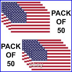 USA American Flag Pack Of 50 Military Marines Army Window Decal Sticker US