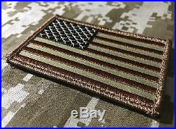 USA American Flag Tactical Army Morale Military Desert Arid Hook Patch
