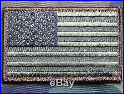 USA American Flag Tactical Us Army Morale Military Badge Forest Cam Velcro Patch