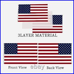 USA Flag Double Sided Made in USA American Flags for Double Sided USA Flag 5x8