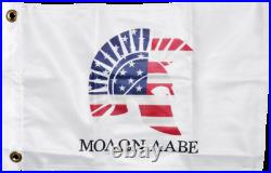 USA Molon Labe American White 12x18 Boat Flag Spartan Patriot 2nd Amendment