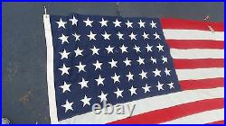 USA Vintage 48 Stars American Flag 5 Ft x 9 Ft 4 Inches 1940s
