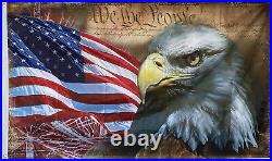USA Vintage American Flag Bald Eagle 3x5 Feet Flag US Shipper