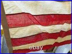 United States American 48 Star Flag Memorabilia Vintage Faded Glory USA b