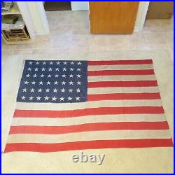 VINTAGE 48 Star U. S. American Flag WW2 Era 1912-1959 Original 4x6