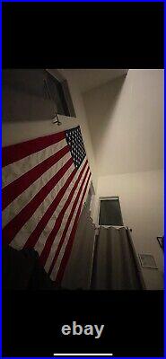 Valley Forge Size 5 Cotton Bunting 5x9.5 American Flag USA made! HUGE Excellent