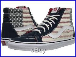 Vans SK8-Hi Mens Hi Top Shoes NEW Size 8.5 11 Americana USA Flag AMERICA Merica
