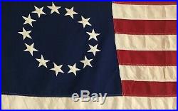 Vintage 13 Star Historical Society 3x5 USA Flag Great for Framing