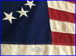 Vintage 13 Star Historical Society 3x5 USA Flag Great for Framing