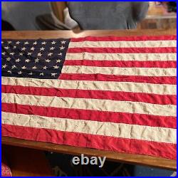Vintage 1912-1956 USA Stantest Big Antique 48 Stars US American Flag 4 X 6