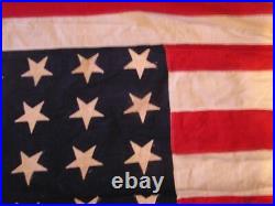 Vintage 48 Star American U. S. Flag 9 feet X 54 inches