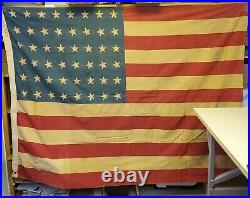 Vintage 48 Star United States American Flag 5x8 Historic Americana Military USA