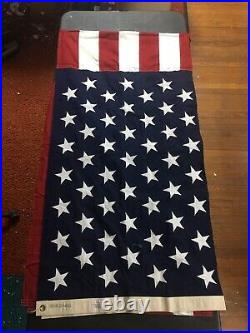 Vintage 49 Star U. S. American Flag 5' X 9 1/2ft. Valley Forge Flag Company 11806