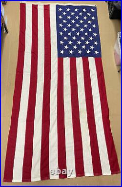 Vintage 49 Star U. S. American Flag 9.5' X 5' Valley Forge Flag Company RARE