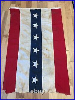 Vintage 6 STAR 5 STRIPE EverWear U. S. FLAG Naval Military Parade Ship 4 x 6