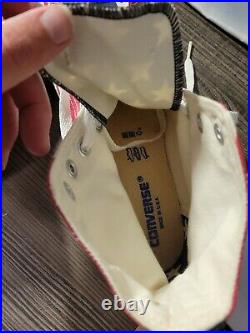 Vintage 80s Made In USA Converse American Flag Shoes Chuck Taylors Size 9 1/2